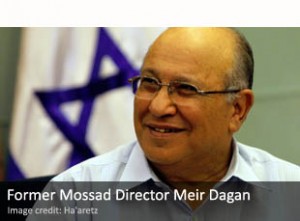 El año pasado, Dagan advirtió a los llamamientos de los políticos israelíes de línea dura para bombardear a Irán como "la idea más estúpida" que había oído nunca. El año pasado, Dagan advirtió a los llamamientos de los políticos israelíes de línea dura para bombardear a Irán como "la idea más estúpida" que había oído nunca.
