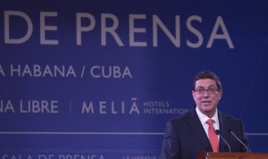 Bruno Rodríguez Parrilla, Canciller cubano, ofrece conferencia de prensa en La Habana. Foto: Ismael Francisco/ Cubadebate
