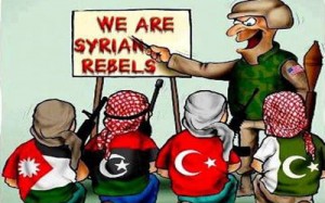 rebeldes sirios caricatura