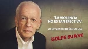 Una revolución de colores, un golpe suave, "un coup d’etat"  o simplemente un cambio de régimen, no existe ninguna duda que detrás de la estrategia de la supuesta “no violencia” o la “promoción de la democracia” están los intereses de Washington. Fue en el año 1983 que éste concepto fue creado -por Gene Sharp, el Teórico del Golpe Suave- que luego ha sido instalado gobiernos subordinados a los Estados Unidos desde Suramérica al Cáucaso y al Asia. A través de la creación de una serie de “fundaciones” cuasi-privadas, como el Instituto Albert Einstein (AEI), la National Endowment for Democracy (NED), el Instituto Republicano Internacional (IRI), el Instituto Demócrata Nacional (NDI) y Freedom House, entre otras