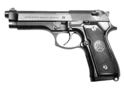 Oficiales de inteligencia estadounidenses informaron que insurgentes en Irak utilizaban el de modelo reciente pistolas,Beretta 92 sin números de serie, al parecer salidas de una línea de producción sin ningún tipo de números de serie por lo que sugirieron que las armas parecen haber estado destinadas a operaciones de inteligencia o células terroristas con respaldo gubernamental sustancial, especulando que estas armas son probablemente de la Mossad o la CIA.