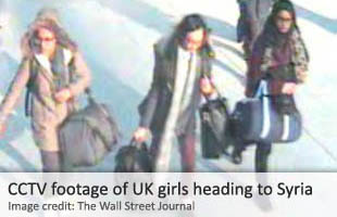 Las tres chicas, Kadiza Sultana, 16, Shamima Begum, de 15, y Amira Abase, también 15, cruzaron a territorio controlado por ISIS el 17 de febrero, después de haber viajado en avión desde Londres a Estambul.