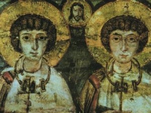 San Sergio (Sarkis en árabe) y san Baco son considerados en el Levante como ejemplos a seguir por los cristianos. Es el único caso de una pareja que haya sido canonizada, honor que no se ha concedido a ninguna pareja unida por lazos matrimoniales.