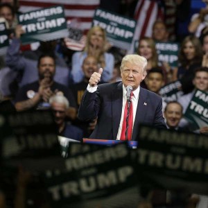 Republican presidential candidate Donald Trump habló largo y tendido acerca de la demanda que se enfrenta en el transcurso de bienes raíces desaparecida "Trump University", durante un acto de campaña en San Diego el viernes. (AP)Donald Trump gestures during a rally, Friday, May 27, 2016 in Fresno, Calif. (AP Photo/Chris Carlson)