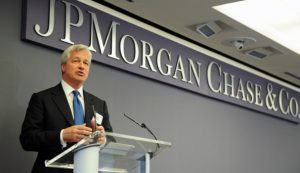 IMAGE DISTRIBUTED FOR JP MORGAN CHASE - Jamie Dimon, JP Morgan & Chase Co. Chairman and CEO, discusses the impact of The Fellowship Initiative, Monday, June 23, 2014, at JPMorgan Chase Headquarters in New York. The expanded Fellowship Initiative enrolls young men of color in Chicago, Los Angeles, and New York City in a multi-year hands-on enrichment program that includes academic, social and emotional support. (Photo by Diane Bondareff/Invision for JPMorgan Chase/AP Images)